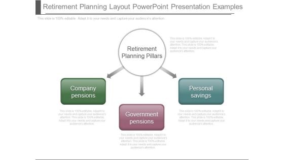 Retirement Planning Layout Powerpoint Presentation Examples