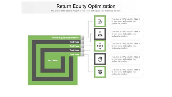 Return Equity Optimization Ppt PowerPoint Presentation Portfolio Templates Cpb Pdf