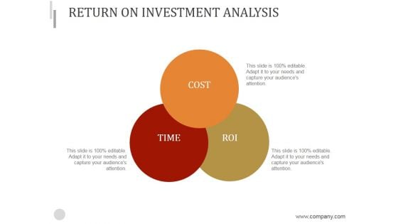 Return On Investment Analysis Ppt PowerPoint Presentation Backgrounds