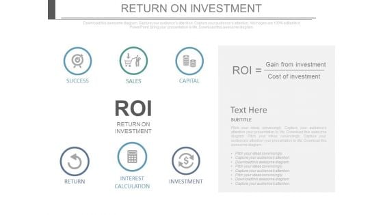 Return On Investment Business Ppt Slides