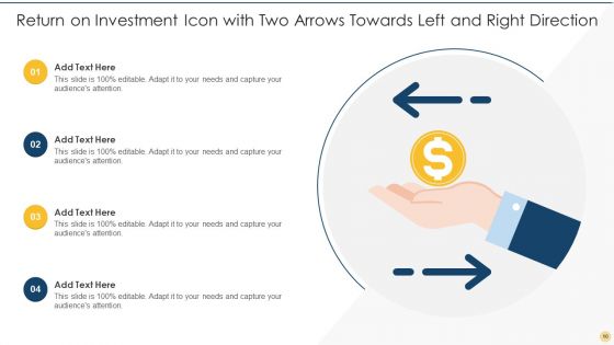 Return On Investment Icon Ppt PowerPoint Presentation Complete Deck With Slides