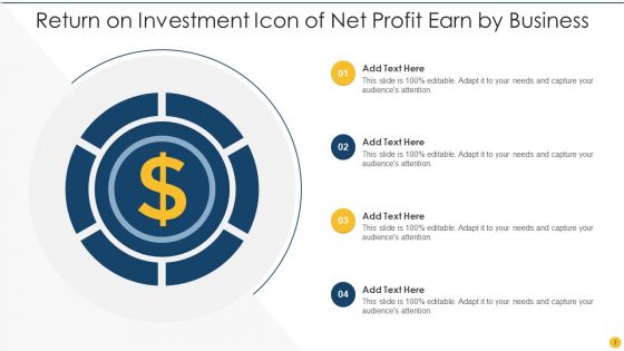 Return On Investment Icon Ppt PowerPoint Presentation Complete Deck With Slides