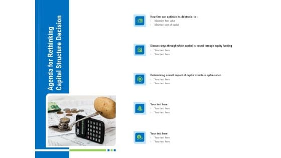 Revaluate Capital Structure Resolution Agenda For Rethinking Capital Structure Decision Structure PDF