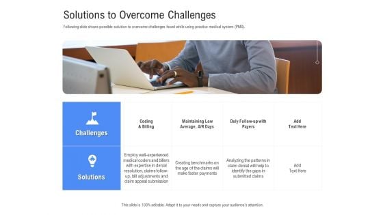 Revenue Cycle Management Deal Solutions To Overcome Challenges Ppt Gallery Template PDF