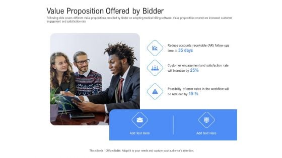 Revenue Cycle Management Deal Value Proposition Offered By Bidder Ppt Infographics Graphic Images PDF