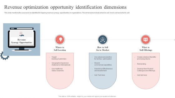 Revenue Optimization Opportunity Identification Dimensions Sample PDF