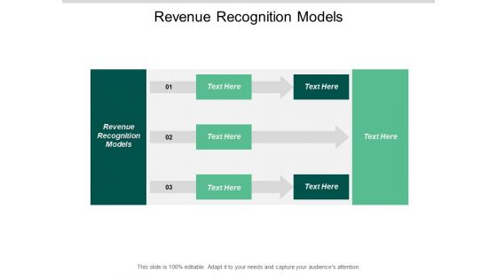 Revenue Recognition Models Ppt PowerPoint Presentation Inspiration Summary Cpb