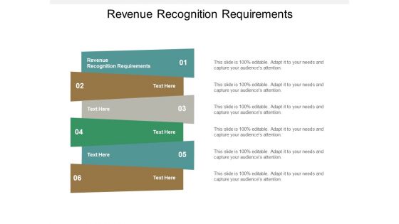 Revenue Recognition Requirements Ppt PowerPoint Presentation Styles Example Topics Cpb