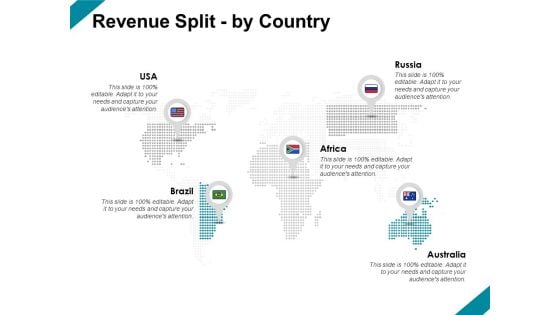 Revenue Split By Country Location Ppt PowerPoint Presentation Icon Deck