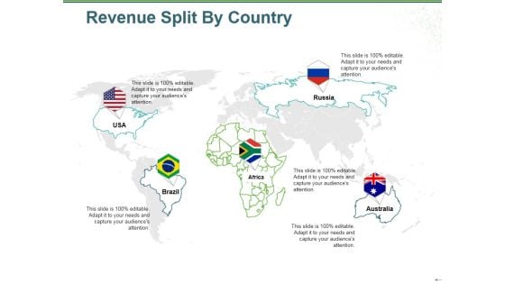 Revenue Split By Country Ppt PowerPoint Presentation Pictures Display