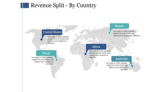Revenue Split By Country Ppt PowerPoint Presentation Styles Format