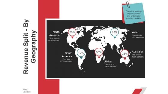 Revenue Split By Geography Ppt PowerPoint Presentation Icon Styles