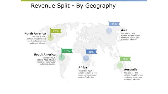 Revenue Split By Geography Ppt PowerPoint Presentation Pictures Show