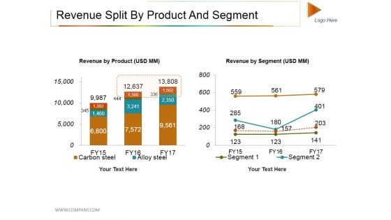 Revenue Split By Product And Segment Ppt PowerPoint Presentation Show Styles