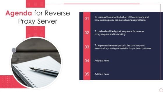 Reverse Proxy Server IT Agenda For Reverse Proxy Server Ppt Inspiration Visuals PDF