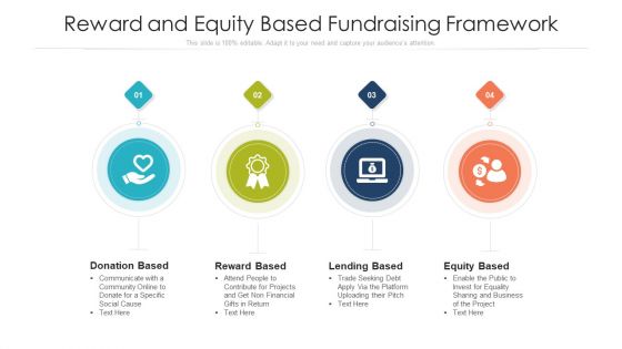 Reward And Equity Based Fundraising Framework Ppt PowerPoint Presentation Gallery Layouts PDF