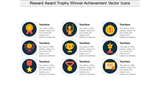 Reward Award Trophy Winner Achievement Vector Icons Ppt PowerPoint Presentation Gallery Smartart