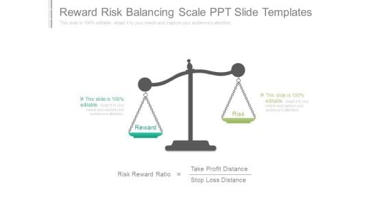 Reward Risk Balancing Scale Ppt Slide Templates