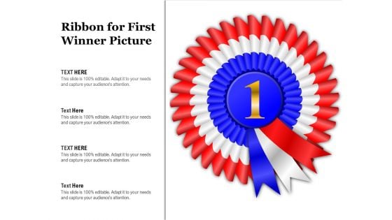 Ribbon For First Winner Picture Ppt PowerPoint Presentation Show Microsoft PDF