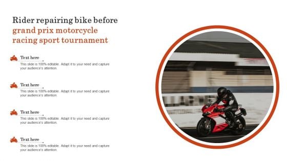 Rider Repairing Bike Before Grand Prix Motorcycle Racing Sport Tournament Professional PDF Rider Repairing Bike Before Grand Prix Motorcycle Racing Sport Tournament Professional PDF