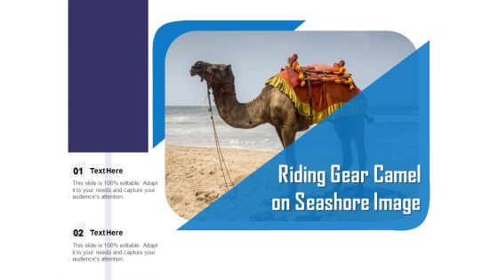 Riding Gear Camel On Seashore Image Ppt PowerPoint Presentation Gallery Infographics PDF