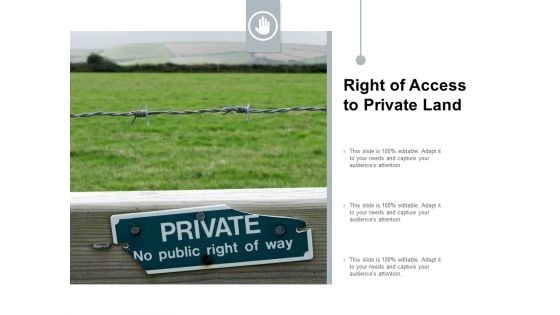 Right Of Access To Private Land Ppt PowerPoint Presentation Pictures Ideas