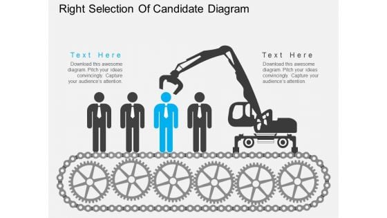 Right Selection Of Candidate Diagram Powerpoint Template