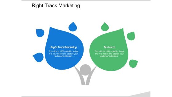 Right Track Marketing Ppt PowerPoint Presentation Icon Elements Cpb