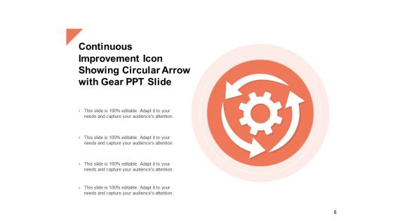 Rigorous Enhancement Icon Circular Gear Ppt PowerPoint Presentation Complete Deck