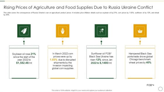 Rising Prices Of Agriculture And Food Supplies Due To Russia Ukraine Conflict Sample PDF