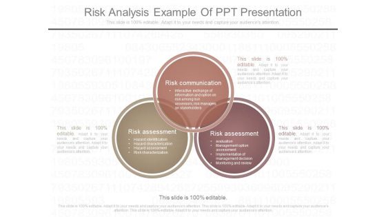 Risk Analysis Example Of Ppt Presentation