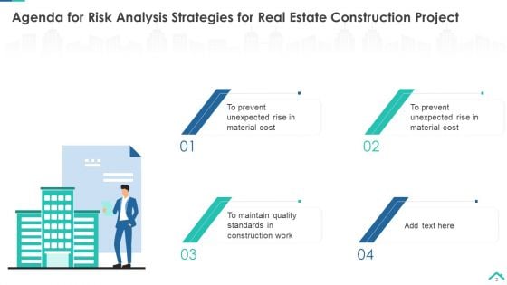 Risk Analysis Strategies For Real Estate Construction Project Ppt PowerPoint Presentation Complete Deck With Slides