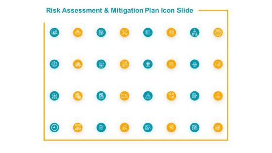 Risk Assessment And Mitigation Plan Icon Slide Gear Ppt PowerPoint Presentation Pictures Deck