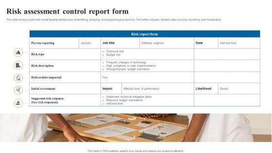Risk Assessment Control Report Form Designs PDF