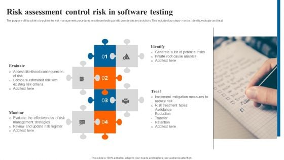 Risk Assessment Control Risk In Software Testing Themes PDF