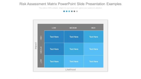 Risk Assessment Matrix Powerpoint Slide Presentation Examples