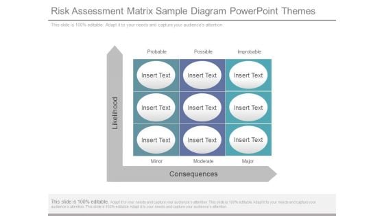 Risk Assessment Matrix Sample Diagram Powerpoint Themes