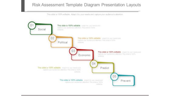 Risk Assessment Template Diagram Presentation Layouts