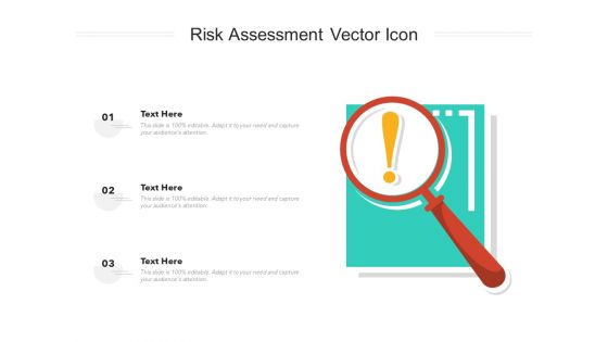 Risk Assessment Vector Icon Ppt PowerPoint Presentation Professional Format PDF