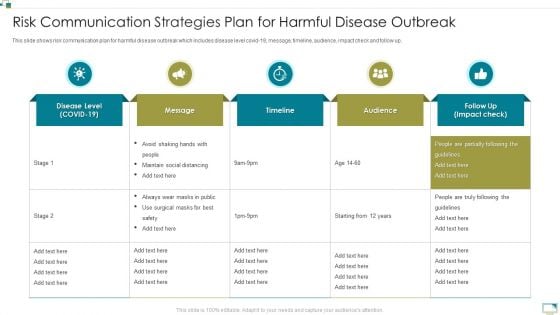 Risk Communication Strategies Plan For Harmful Disease Outbreak Brochure PDF Risk Communication Strategies Plan For Harmful Disease Outbreak Brochure PDF