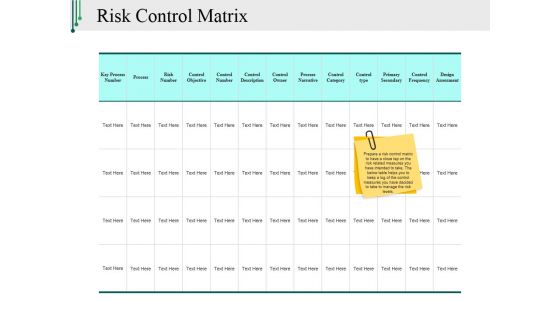 Risk Control Matrix Ppt PowerPoint Presentation File Infographics