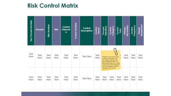 Risk Control Matrix Ppt PowerPoint Presentation Show Design Inspiration