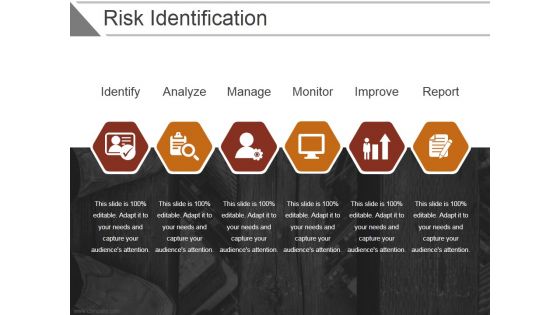 Risk Identification Template 2 Ppt PowerPoint Presentation Show