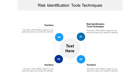 Risk Identification Tools Techniques Ppt PowerPoint Presentation Layouts Slide Portrait Cpb