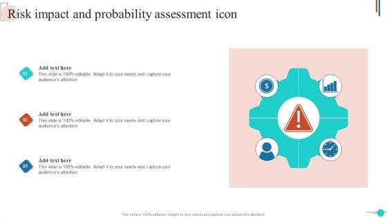 Risk Impact And Probability Assessment Icon Microsoft PDF