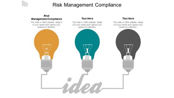 Risk Management Compliance Ppt PowerPoint Presentation Summary Design Inspiration Cpb