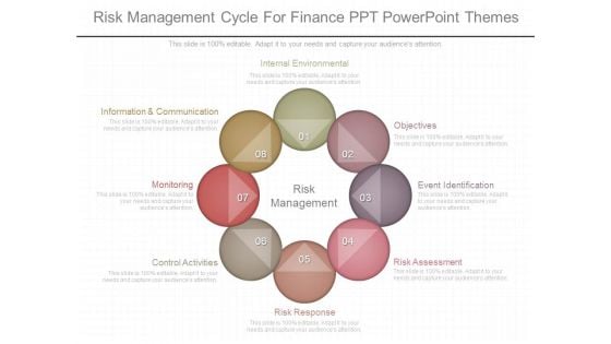 Risk Management Cycle For Finance Ppt Powerpoint Themes