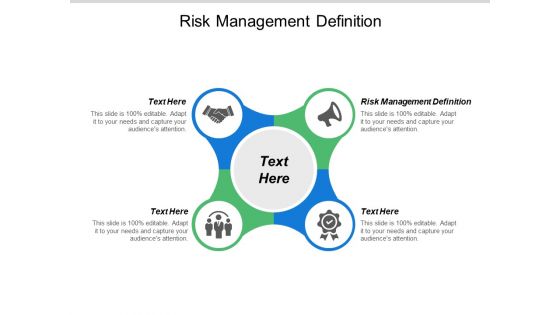 Risk Management Definition Ppt PowerPoint Presentation Icon Slides Cpb