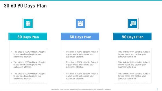 Risk Management For Organization Essential Assets 30 60 90 Days Plan Formats PDF