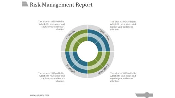 Risk Management Report Template 1 Ppt PowerPoint Presentation Inspiration